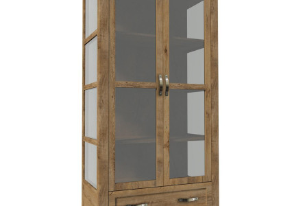 Landhaus Vitrine Kommoden Vitrinen Vitrinenschrank Schrank Glasschrank Bücher